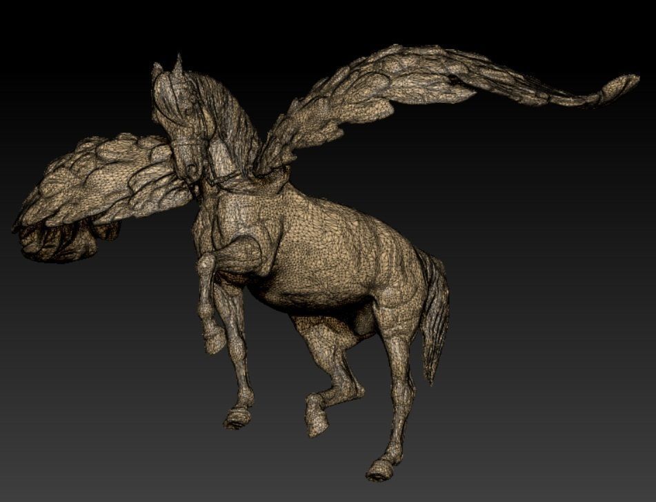 king pegasus 3D print model_4