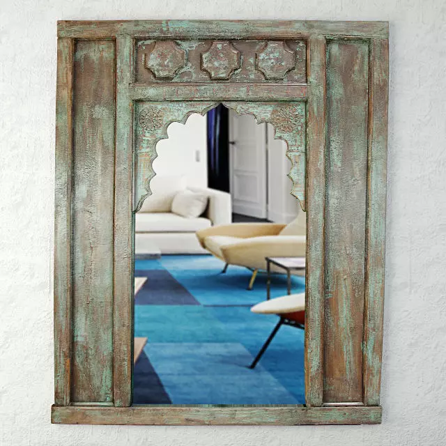 19th-C Turkish Mirror 3D model_0