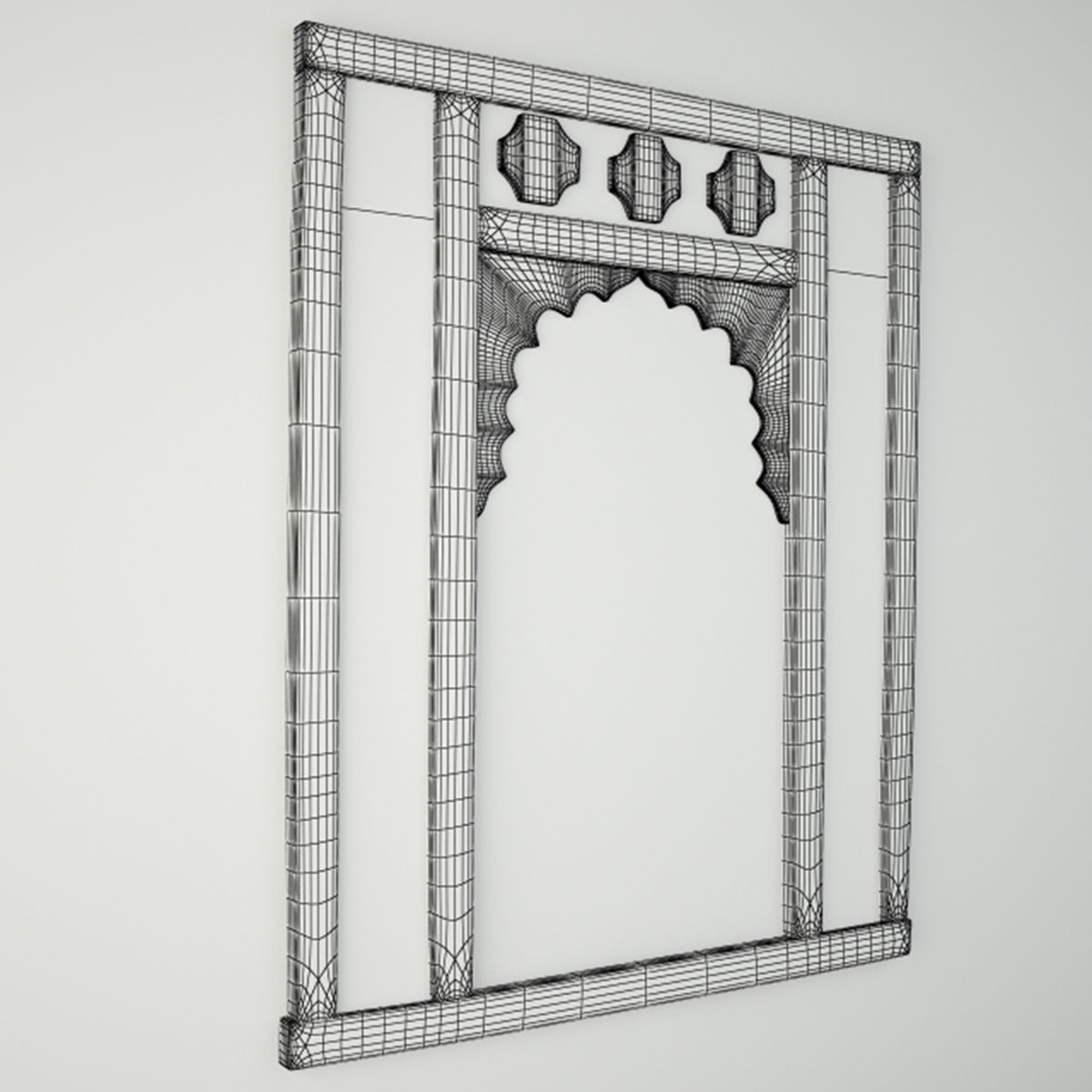 19th-C Turkish Mirror 3D model_3
