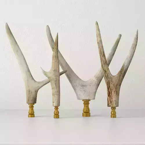 Antler Finials 3D model