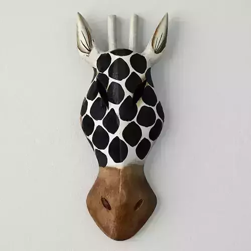 Balinese Dotted Giraffe Mask