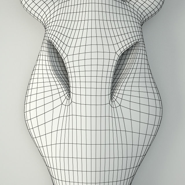 Balinese Dotted Giraffe Mask 3D model_2
