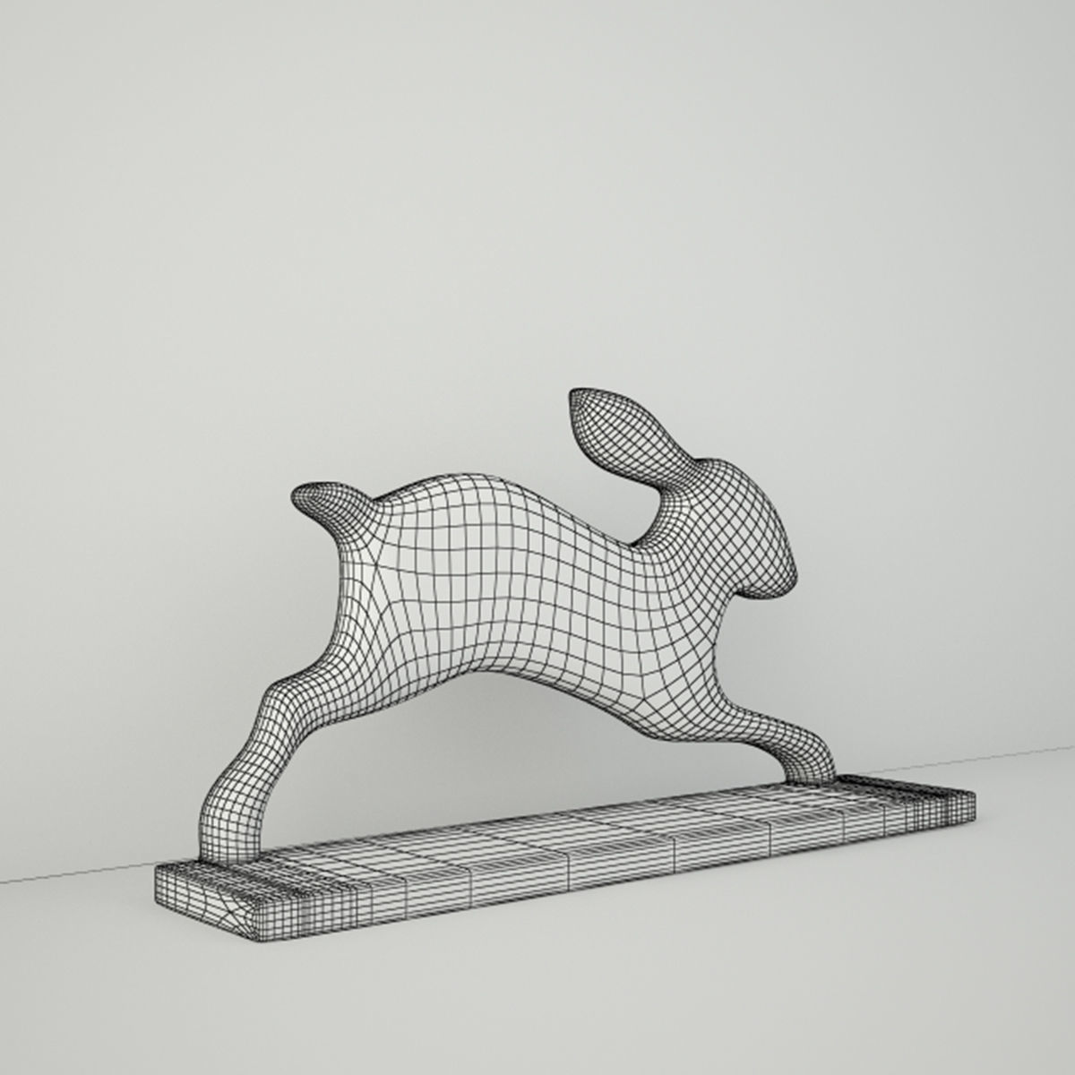 Bunny Doorstop 3D model_5