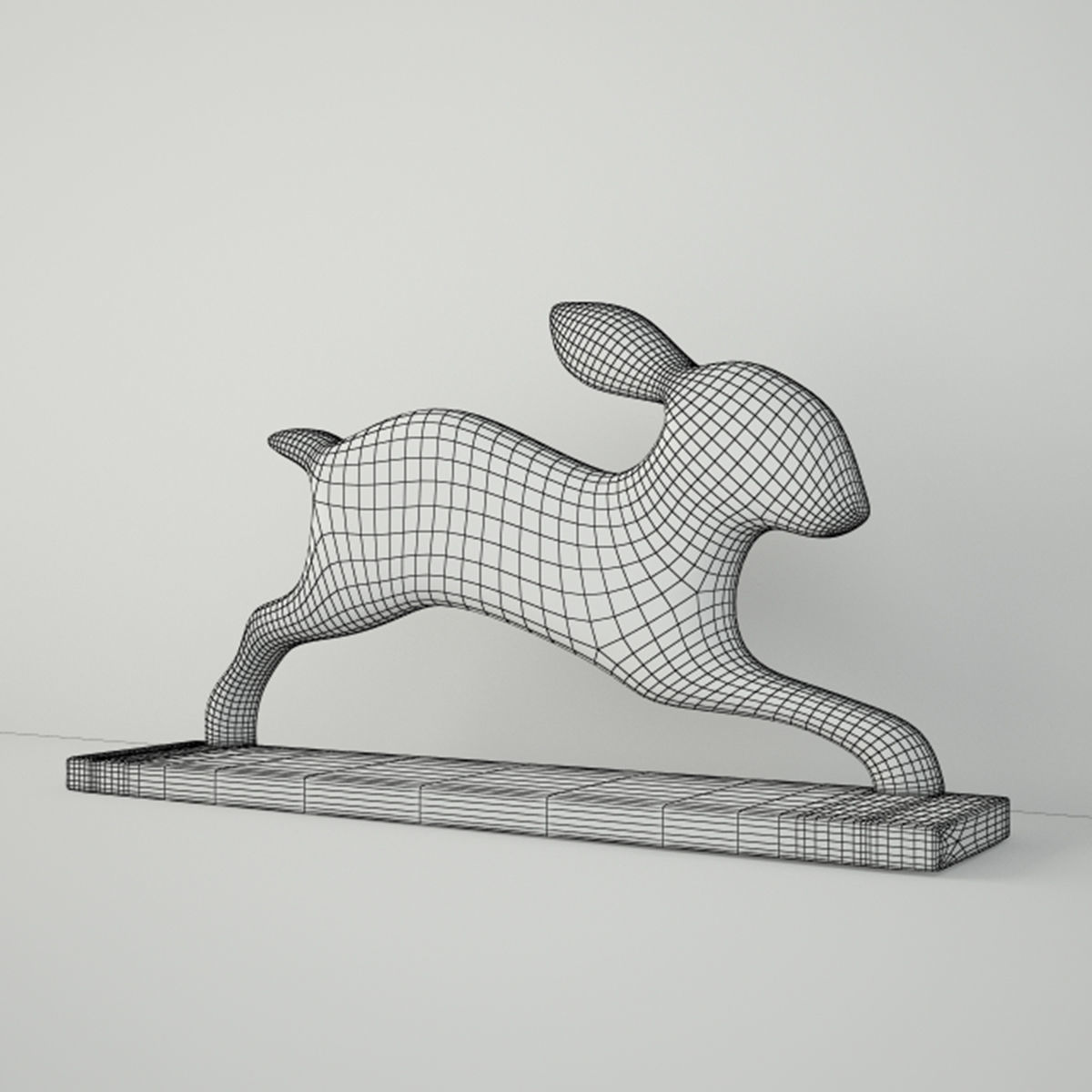 Bunny Doorstop 3D model_3