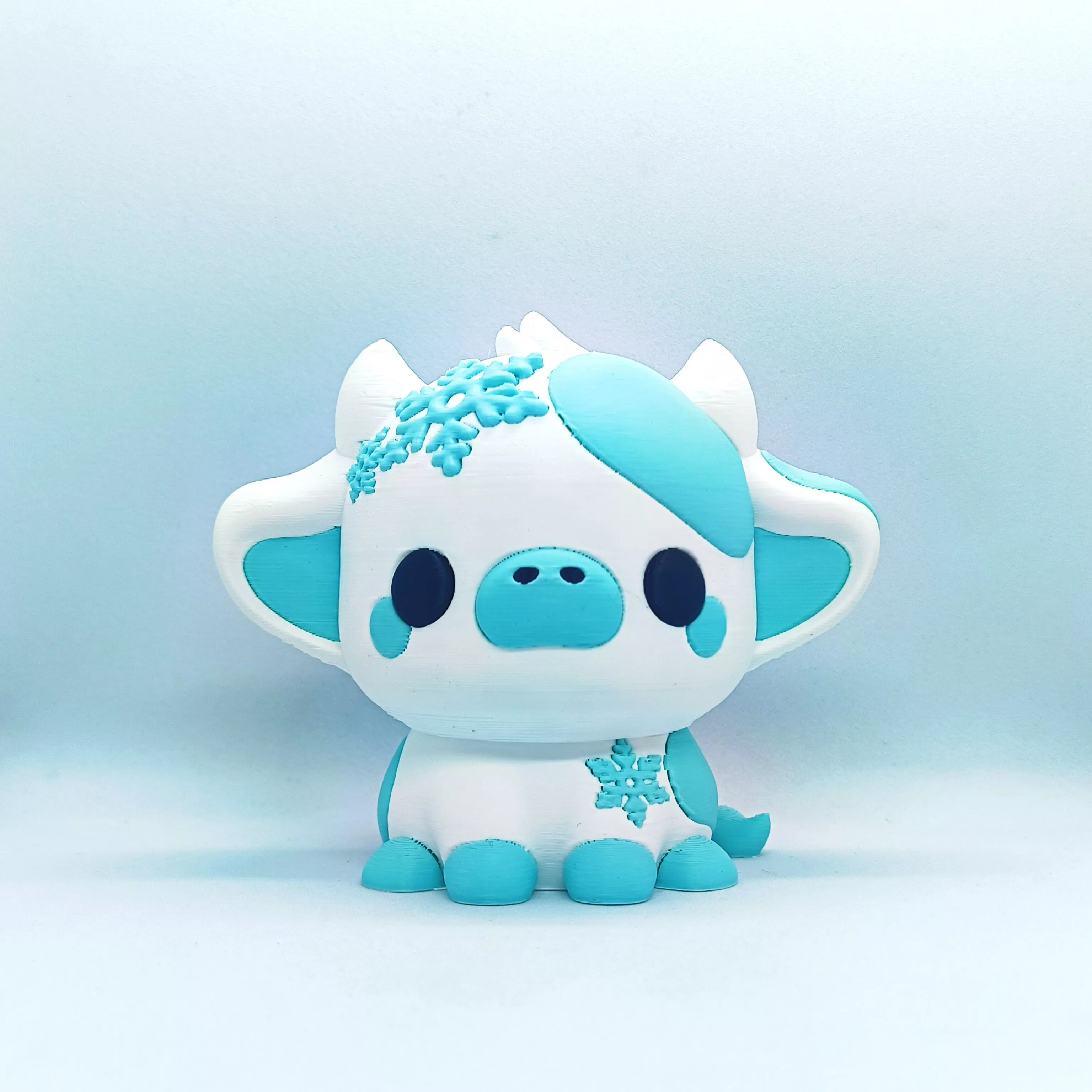 Kawaii Cow - Snow 3D print model