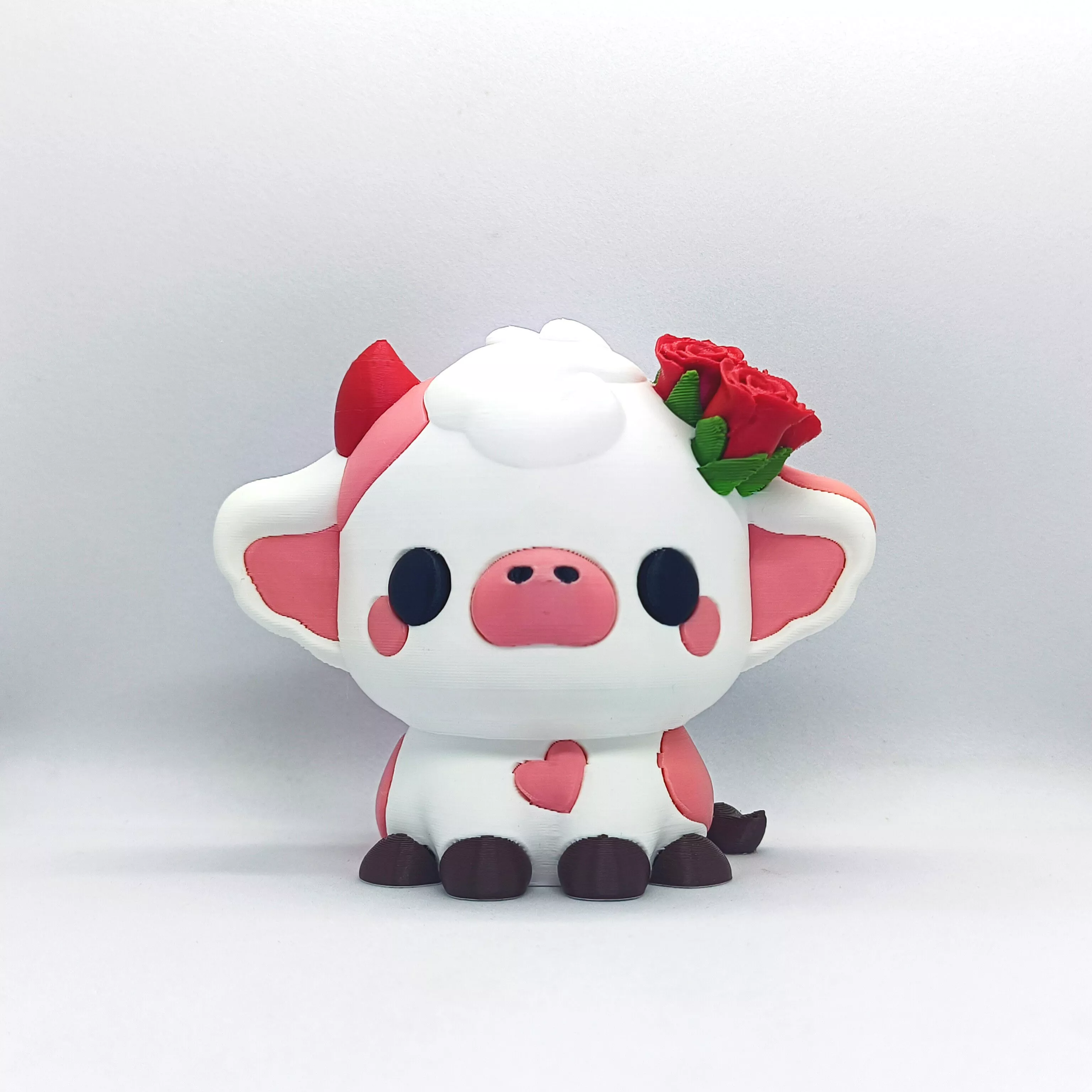 Kawaii Cow - Rose 3D print model