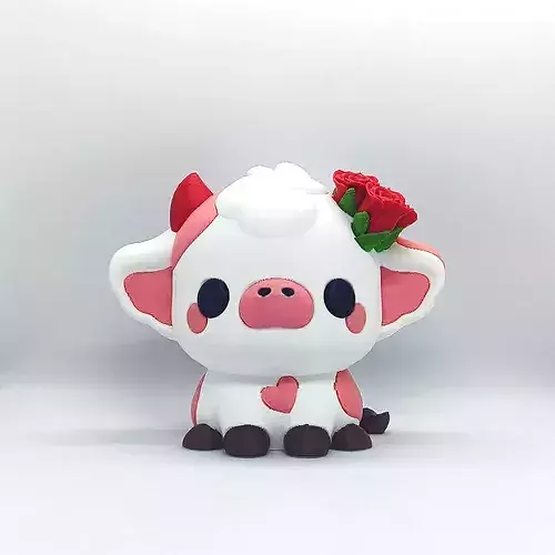 Kawaii Cow - Rose