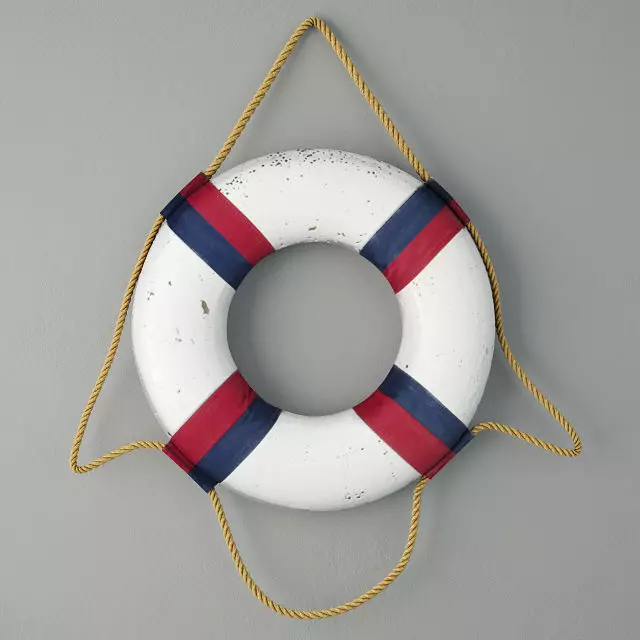 Nautical Life Ring Decor Ohio Wholesale Inc 3D model_0