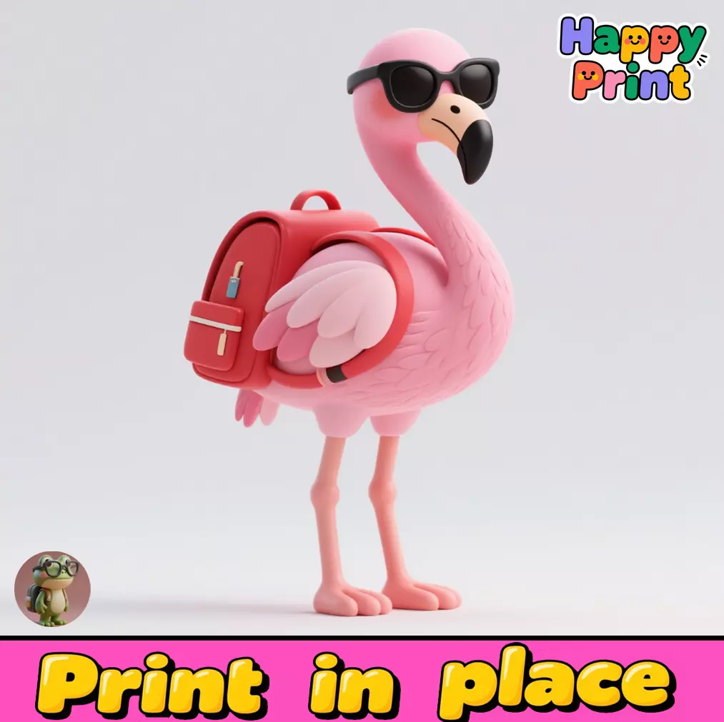 flamingo 3D print model