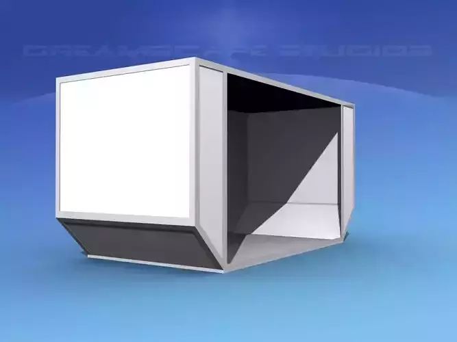 IATA 6B Air Cargo Container Low-poly 3D model