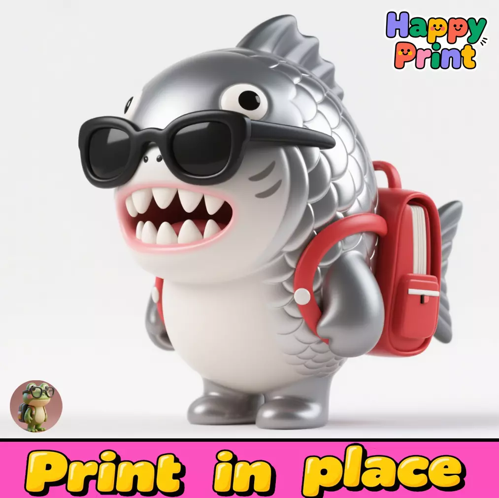 shark 3D print model