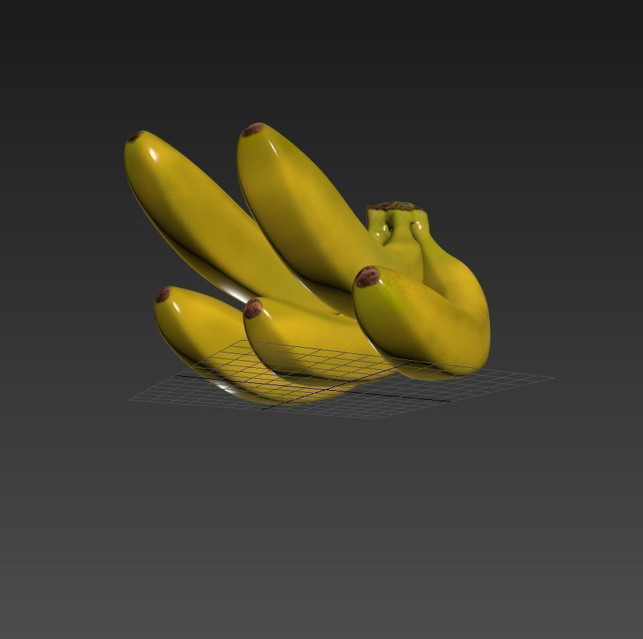 bananas 3D model_2
