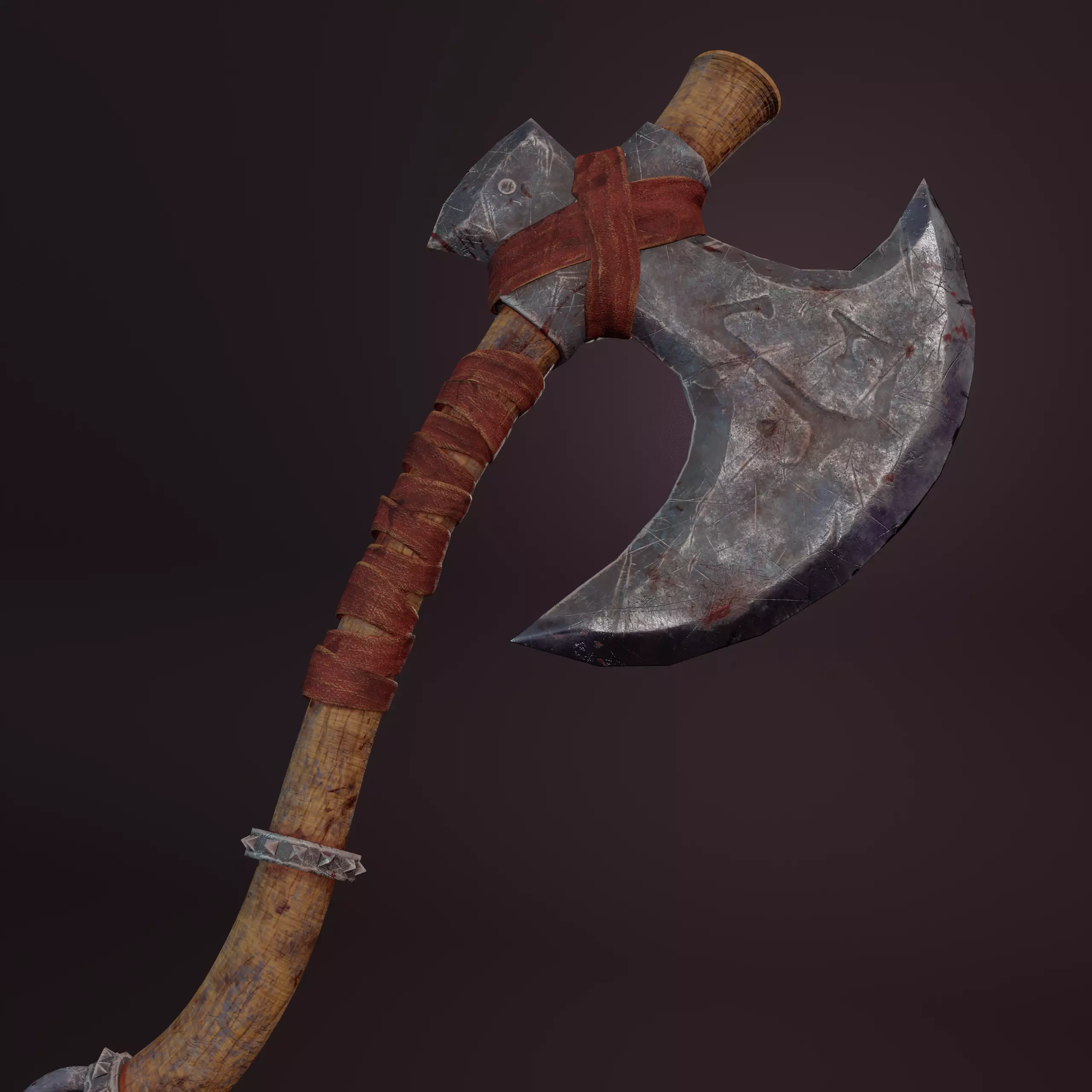 Realistic Medieval Axe - Realistic Game ready model Low-poly 3D model