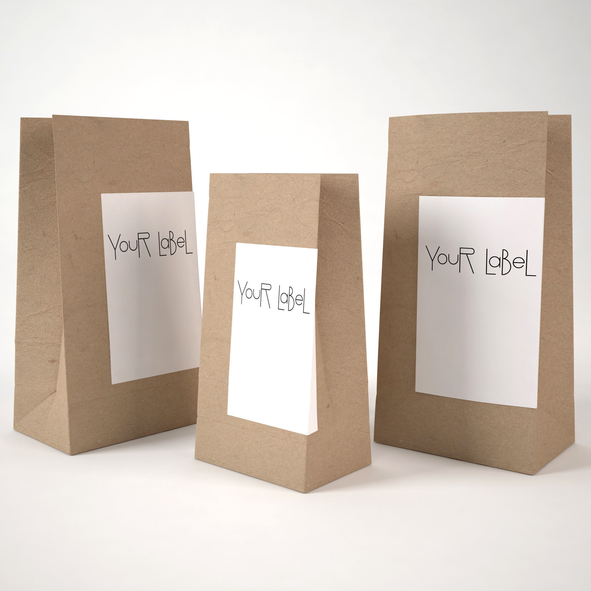 Paper bags 3D model_3