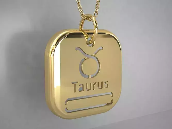 Zodiac Symbols TAURUS Birthmonth jewelry Pendant April To May