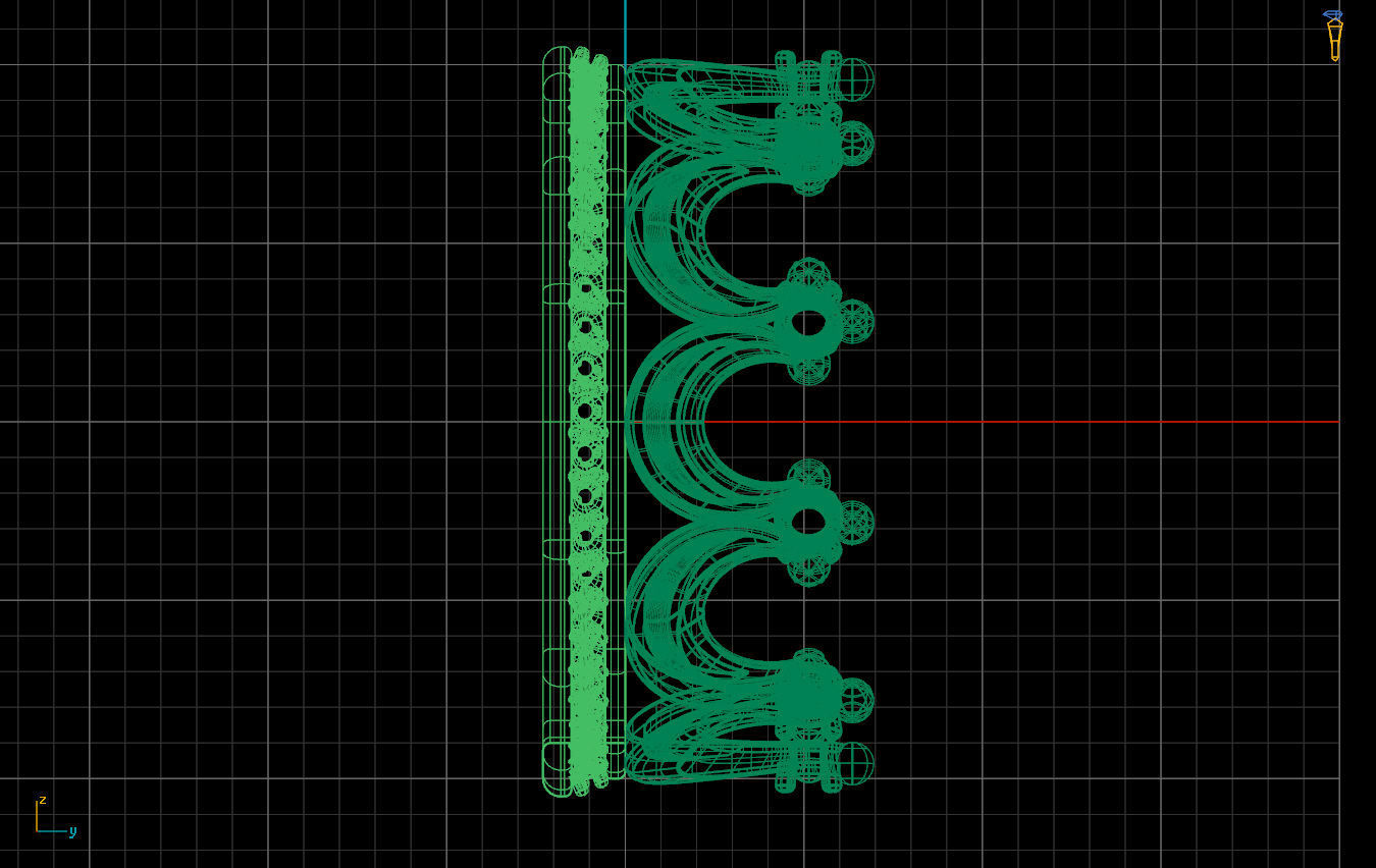 Ring crown 3D print model_3