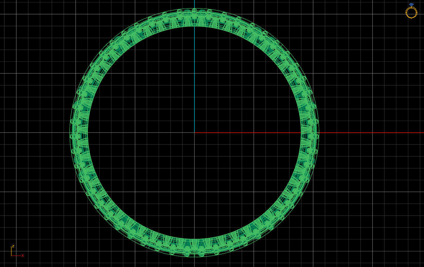 Ring crown 3D print model_2