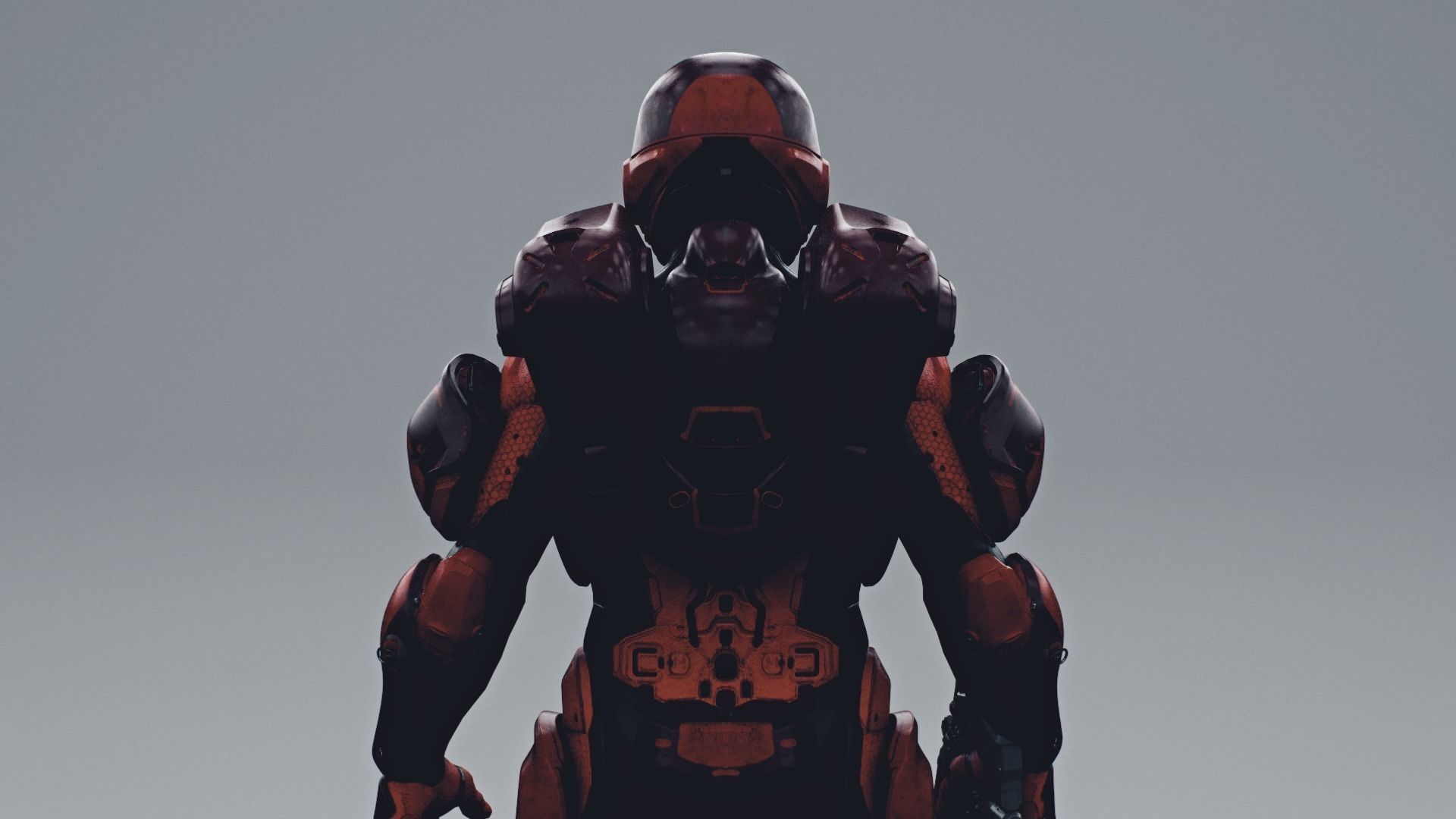 HALO 5 spartan athlon armor 3D model_9