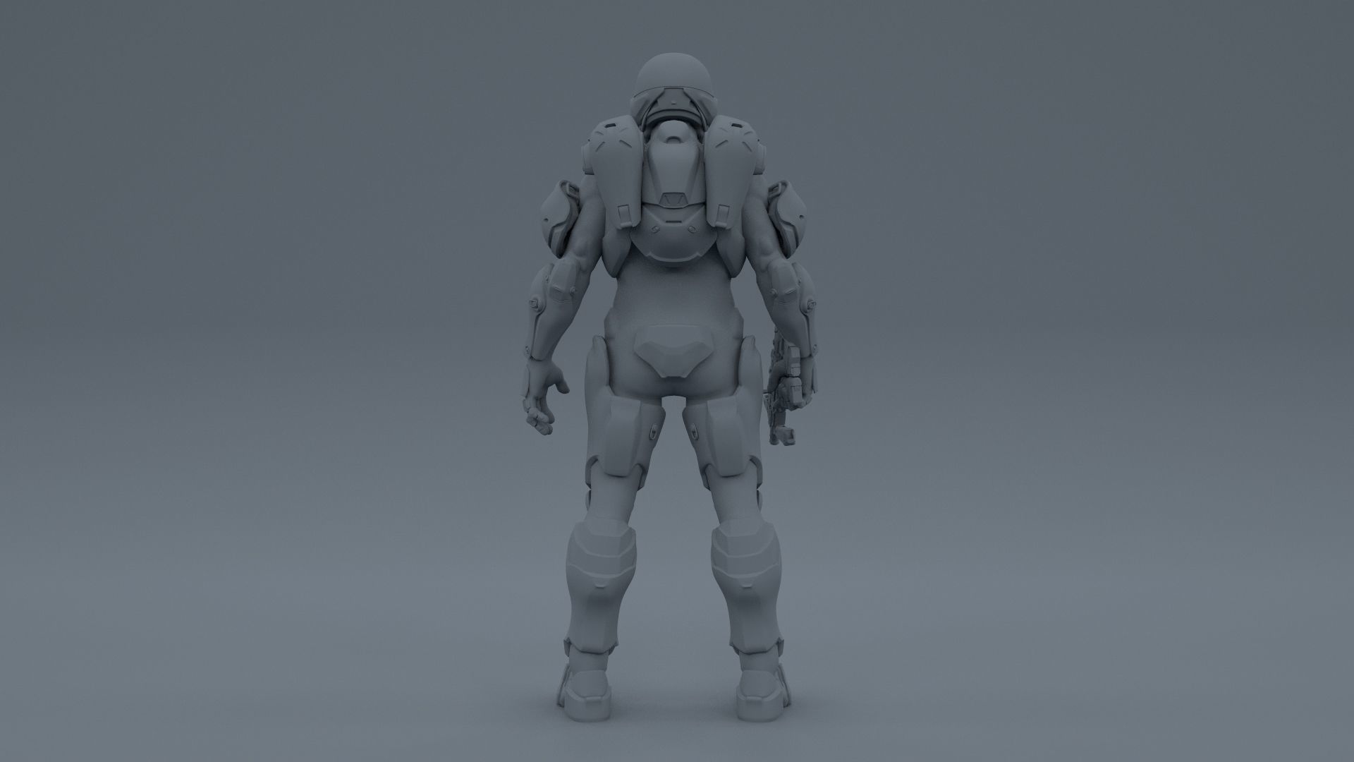 HALO 5 spartan athlon armor 3D model_23