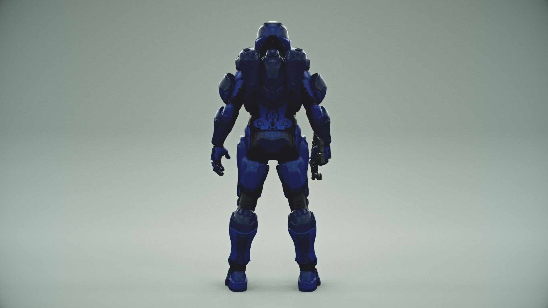 HALO 5 spartan athlon armor 3D model_5