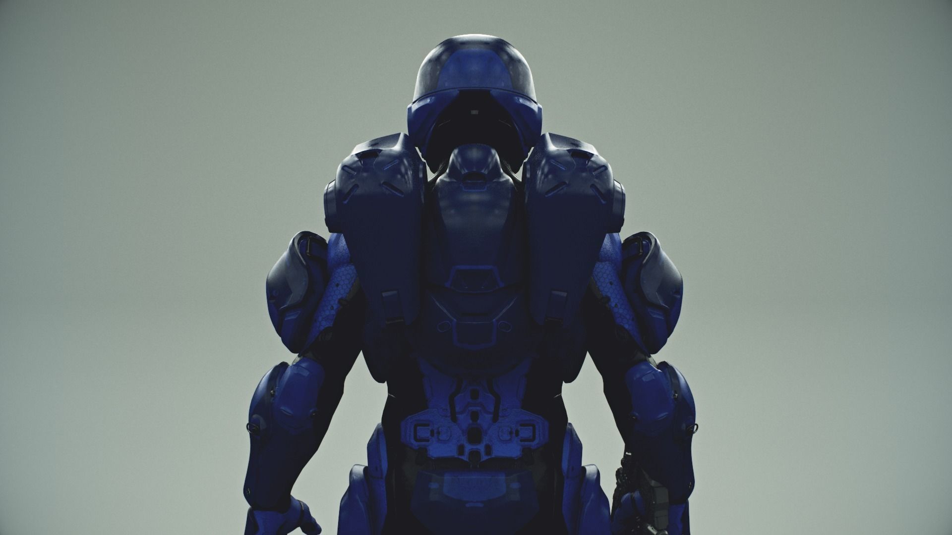 HALO 5 spartan athlon armor 3D model_3
