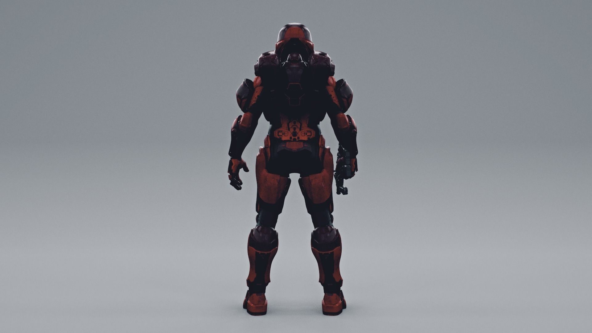 HALO 5 spartan athlon armor 3D model_11