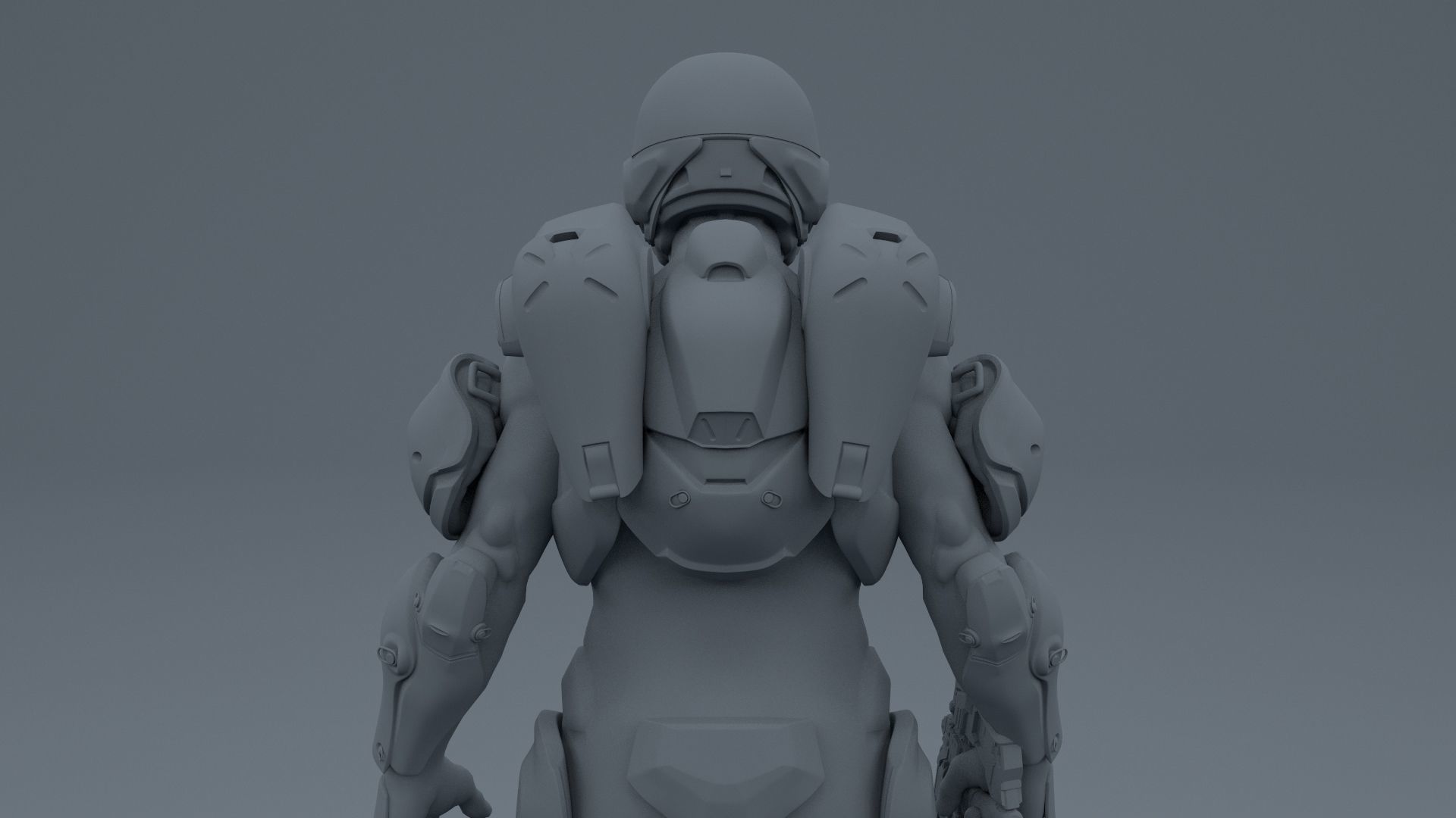 HALO 5 spartan athlon armor 3D model_19