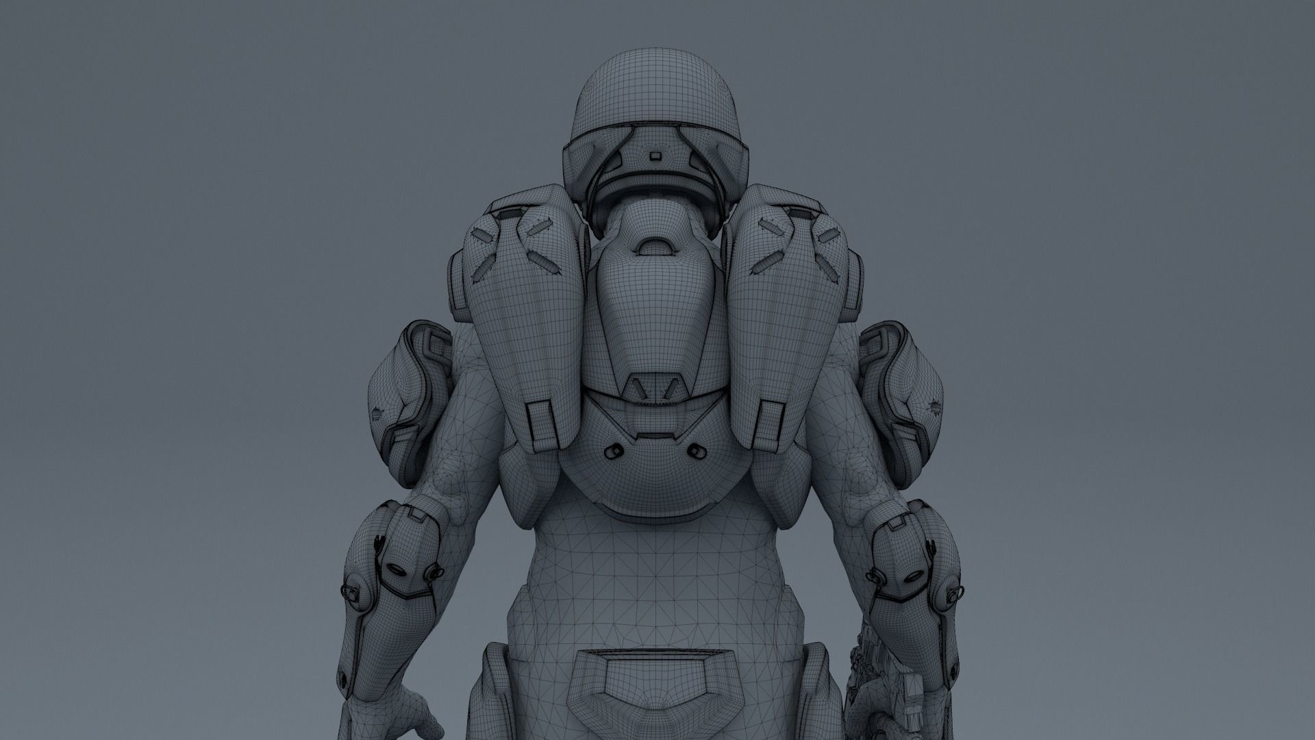 HALO 5 spartan athlon armor 3D model_20