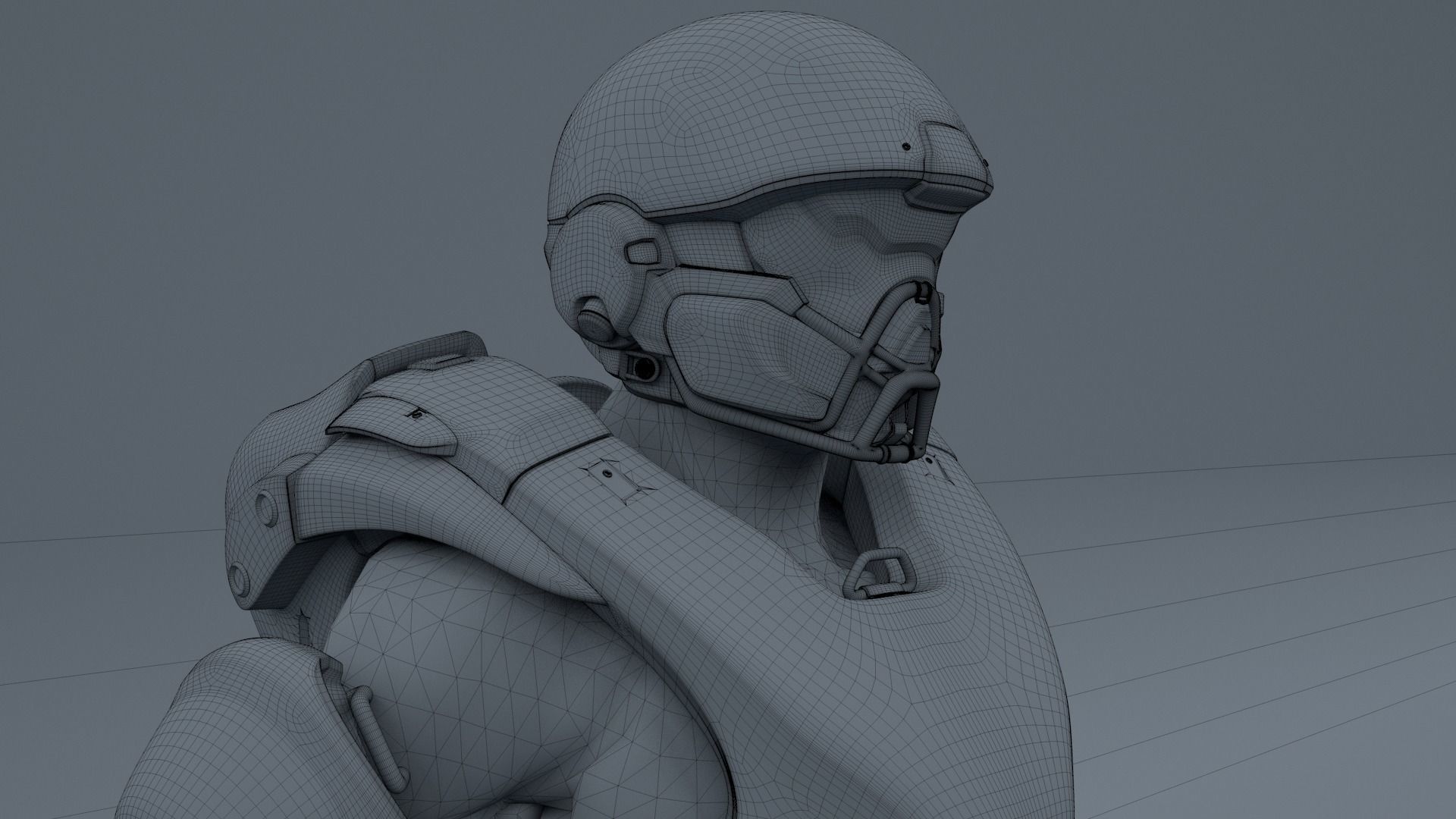 HALO 5 spartan athlon armor 3D model_18