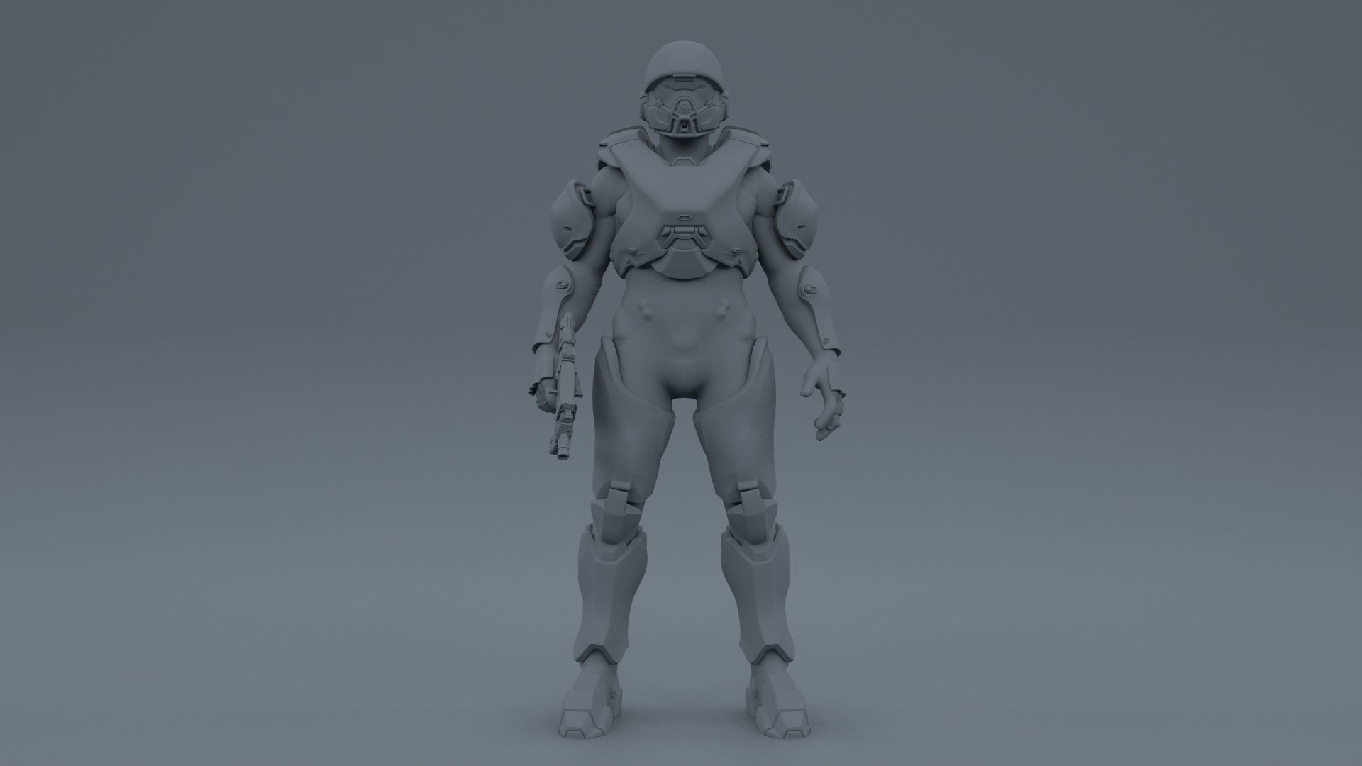 HALO 5 spartan athlon armor 3D model_21