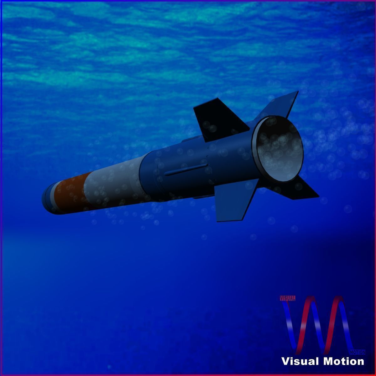 RUR-5 ARSOC Missile Low-poly 3D model_3