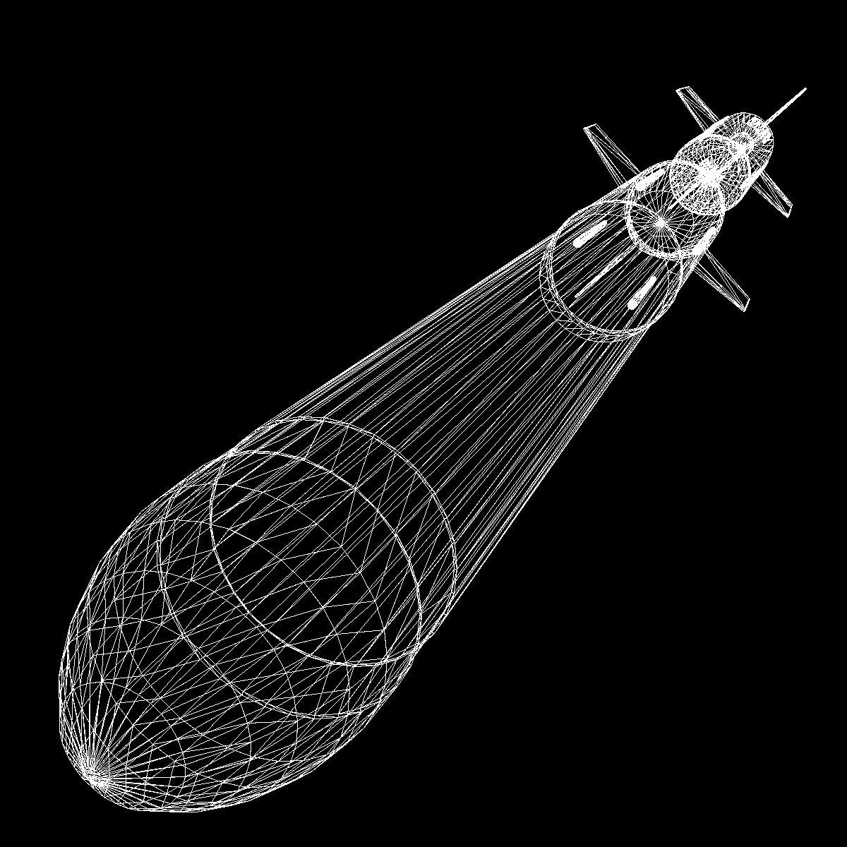 RUR-5 ARSOC Missile Low-poly 3D model_17