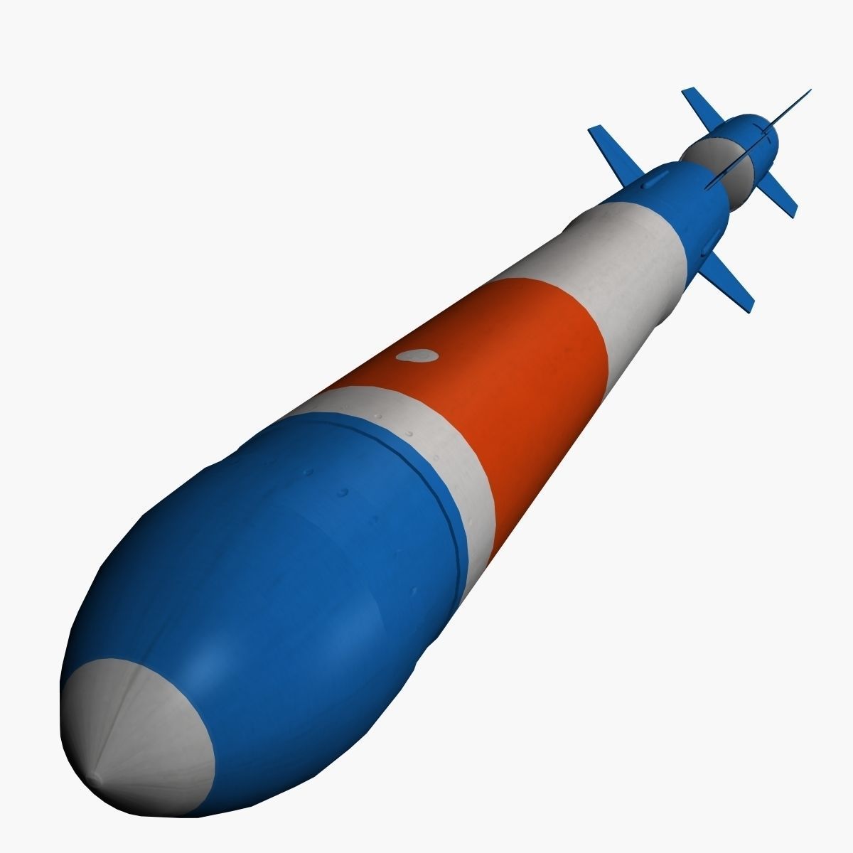 RUR-5 ARSOC Missile Low-poly 3D model_6
