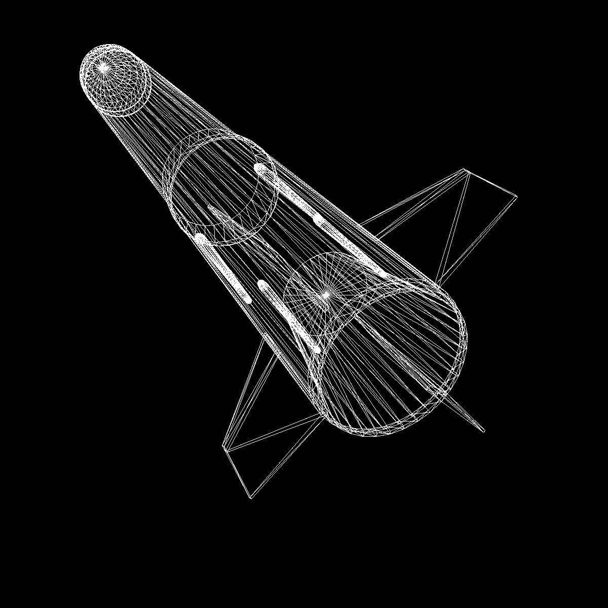 RUR-5 ARSOC Missile Low-poly 3D model_16