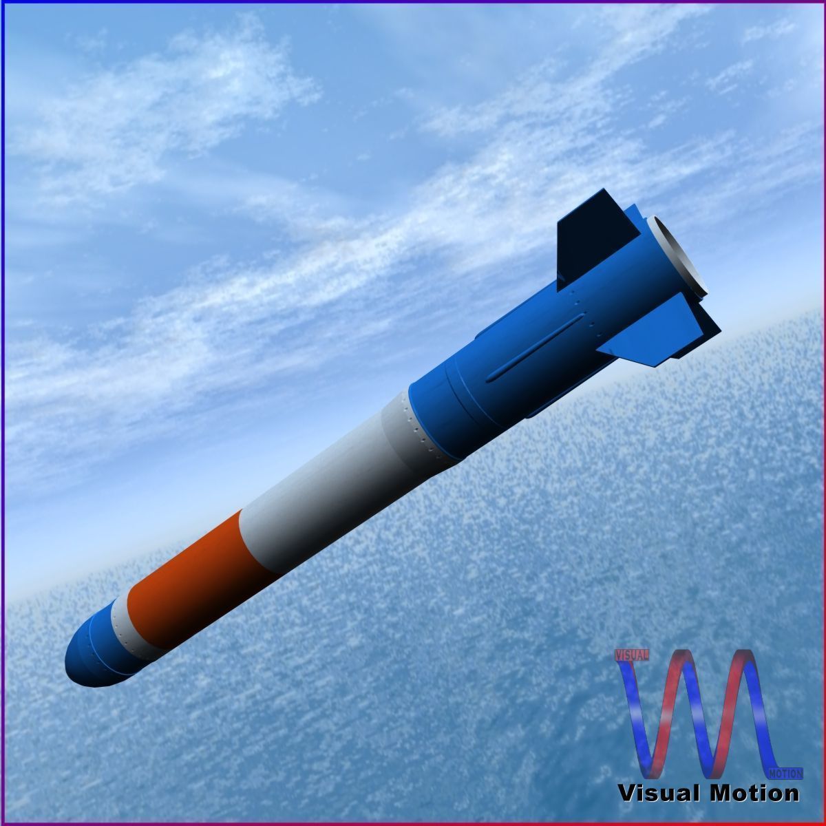 RUR-5 ARSOC Missile Low-poly 3D model_2