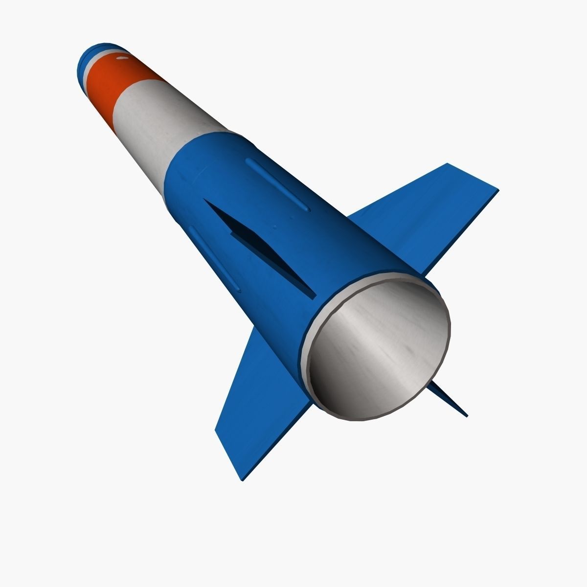 RUR-5 ARSOC Missile Low-poly 3D model_10