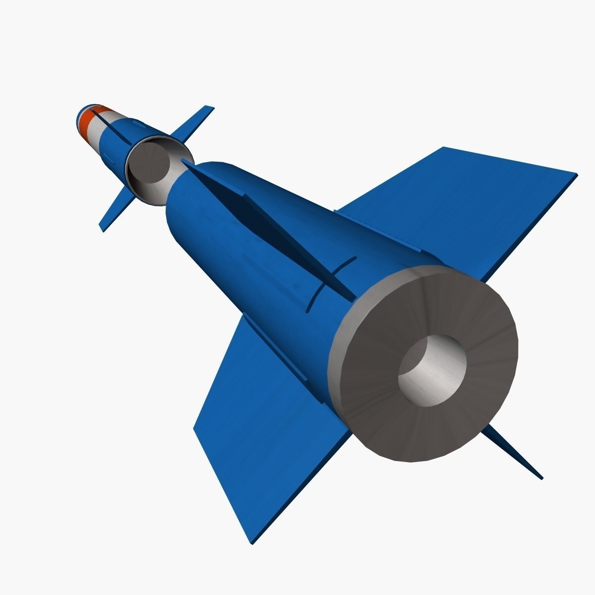 RUR-5 ARSOC Missile Low-poly 3D model_9