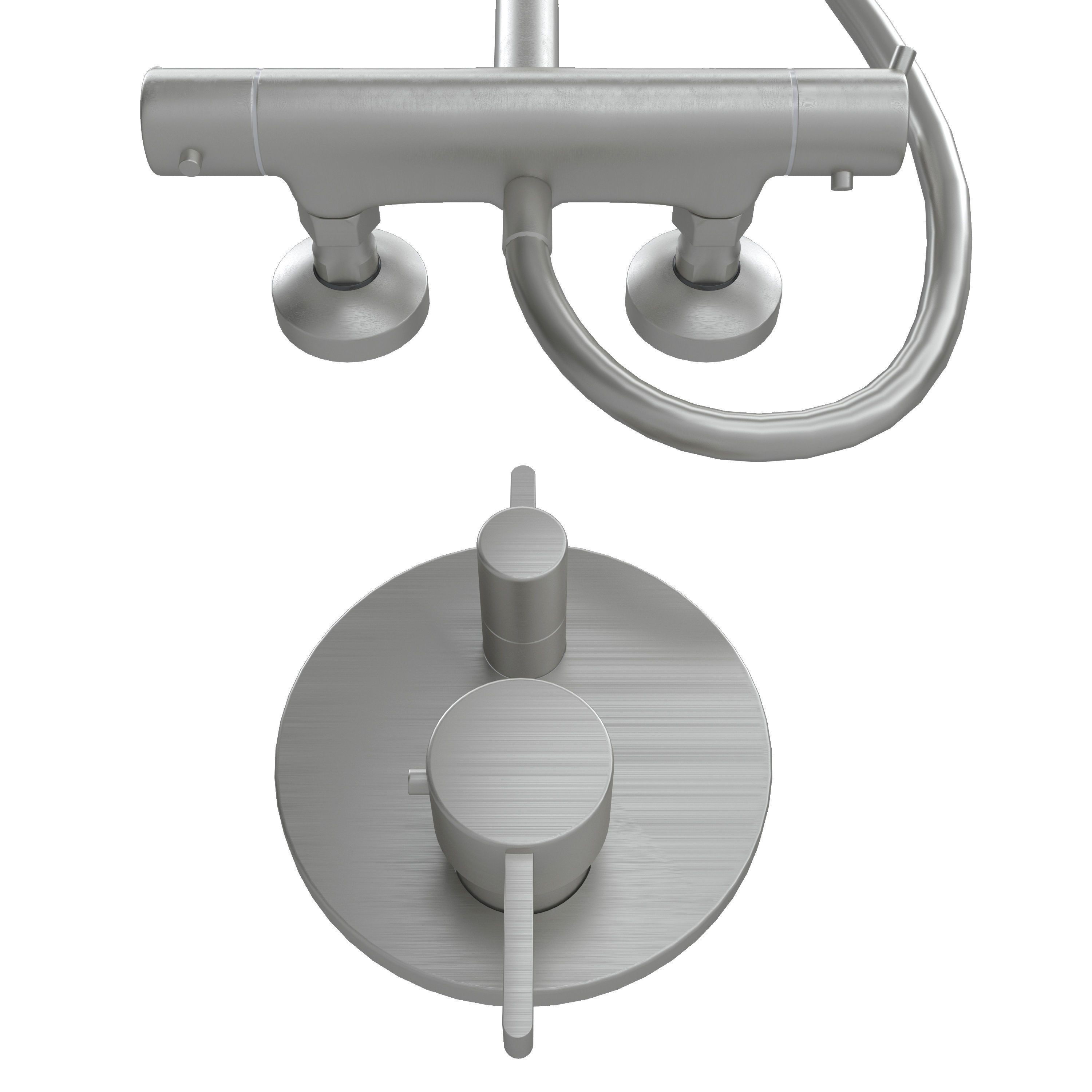 Shower Controls 3D model_5