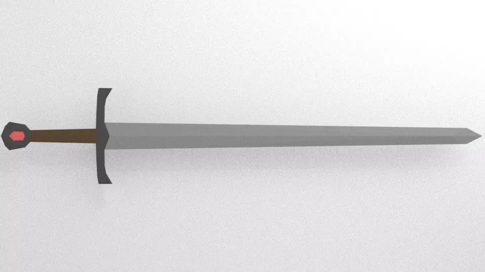 Sword LOW POLY Low-poly 3D model