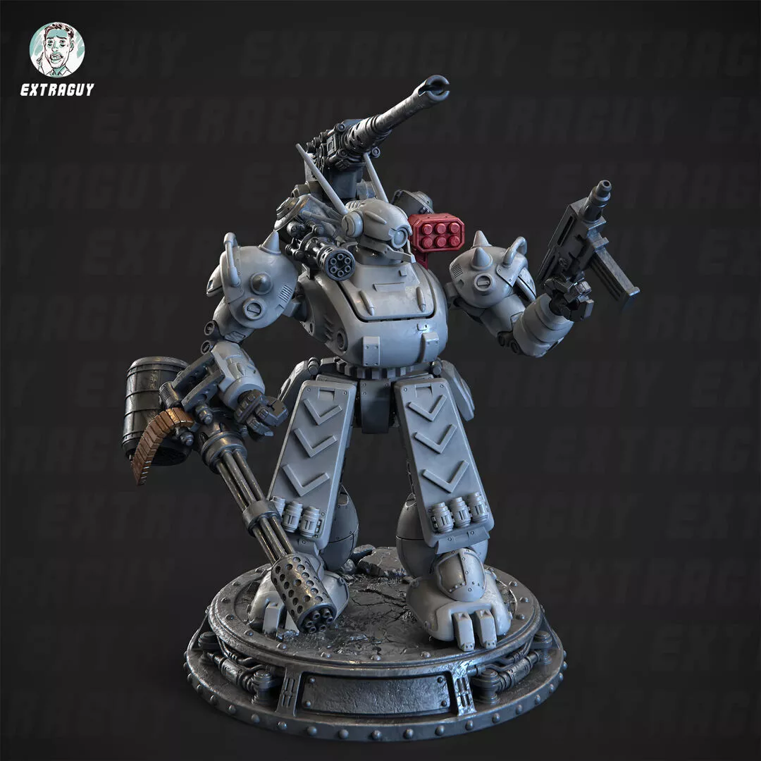 Royal Mechanized Noodle 140mm Poseable 3D print model