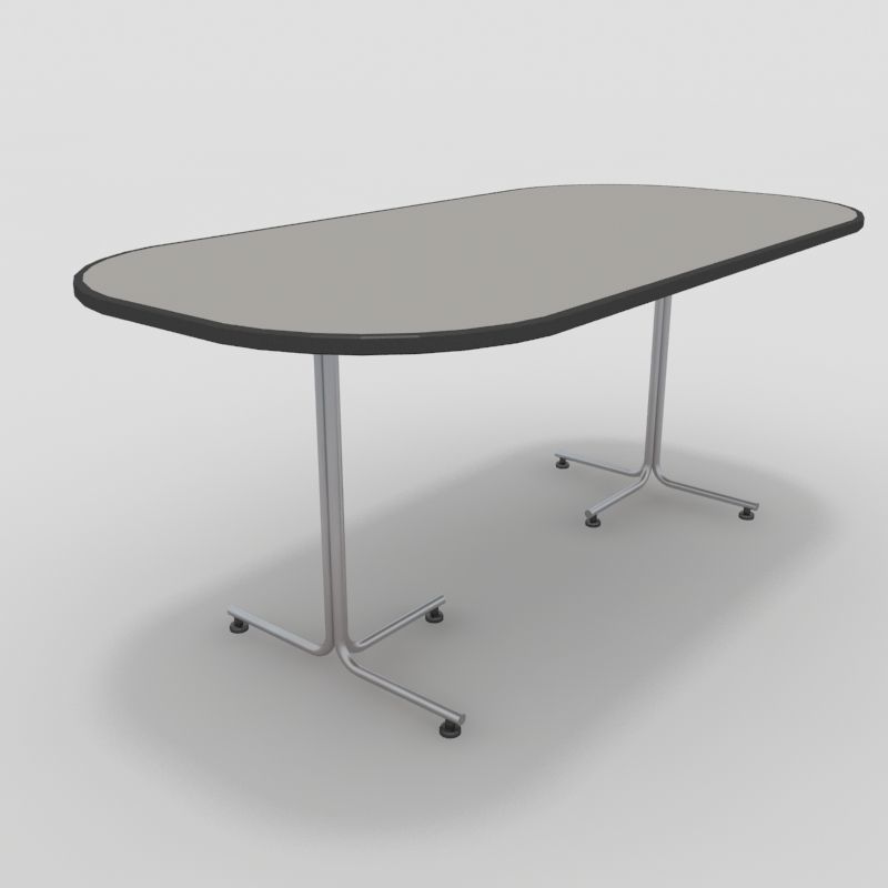 Table with Chairs 3D model_5