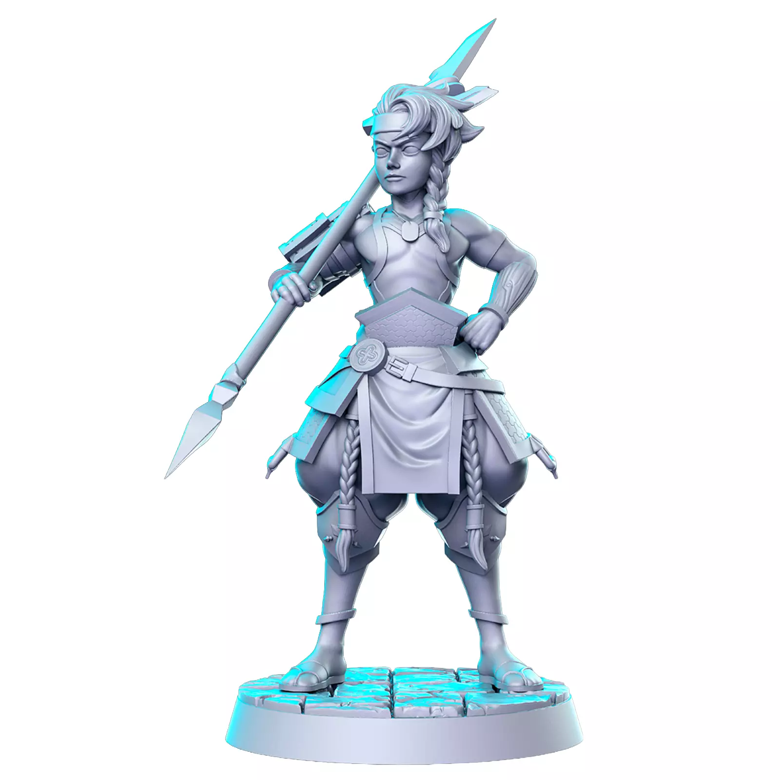 Spearman 3D Print STL Miniature RPG 3D print model