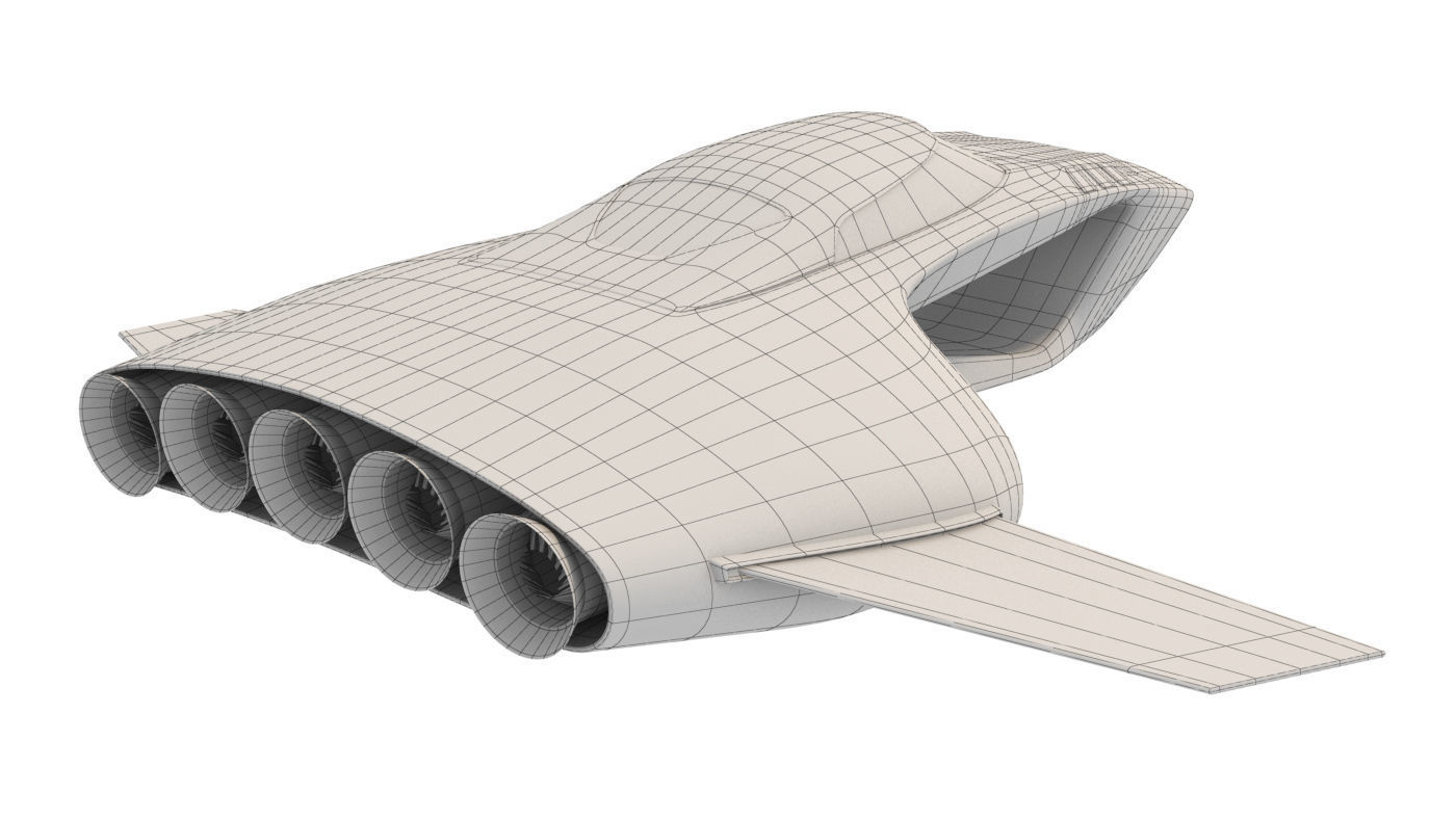 Hover car pro 3D model_21