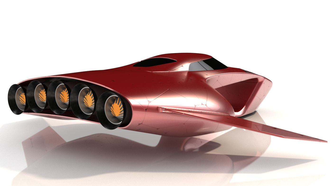 Hover car pro 3D model_4