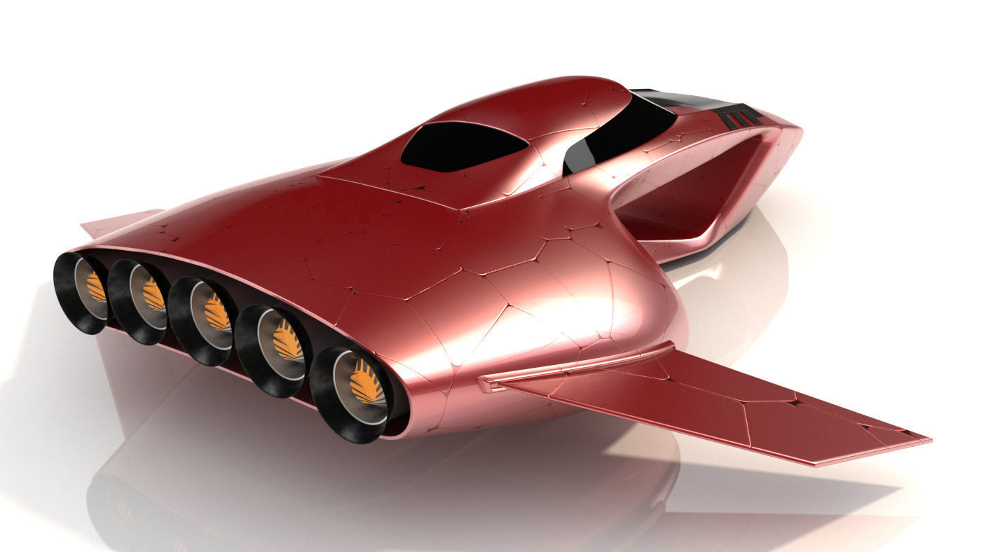 Hover car pro 3D model_5