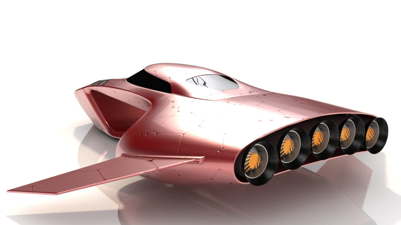 Hover car pro 3D model_2