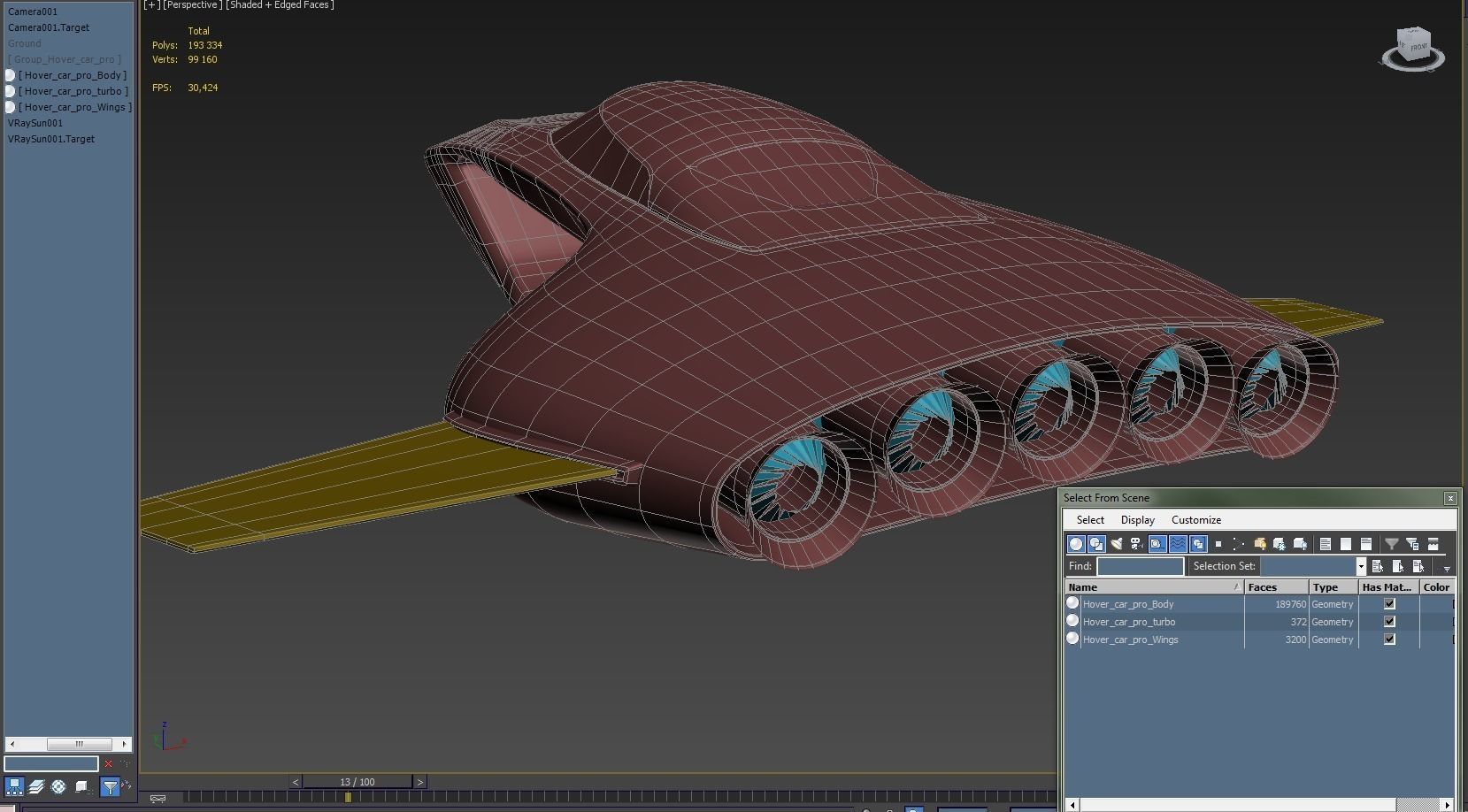 Hover car pro 3D model_31