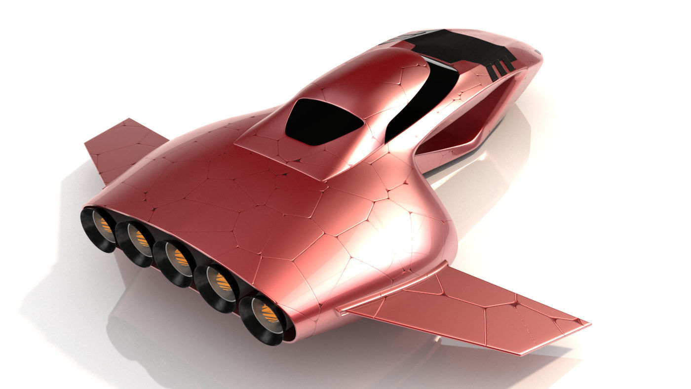 Hover car pro 3D model_10