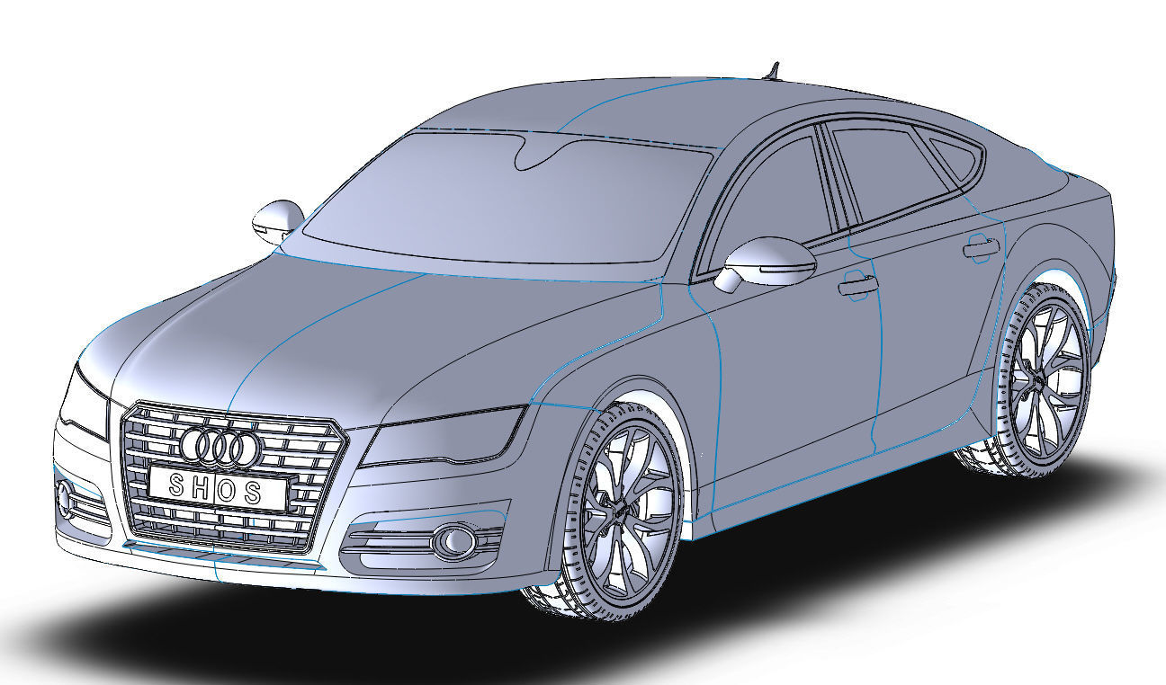 Audi A7 Sportback 3D model_11