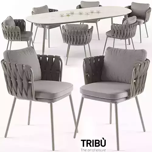 Tosca table and armchair set